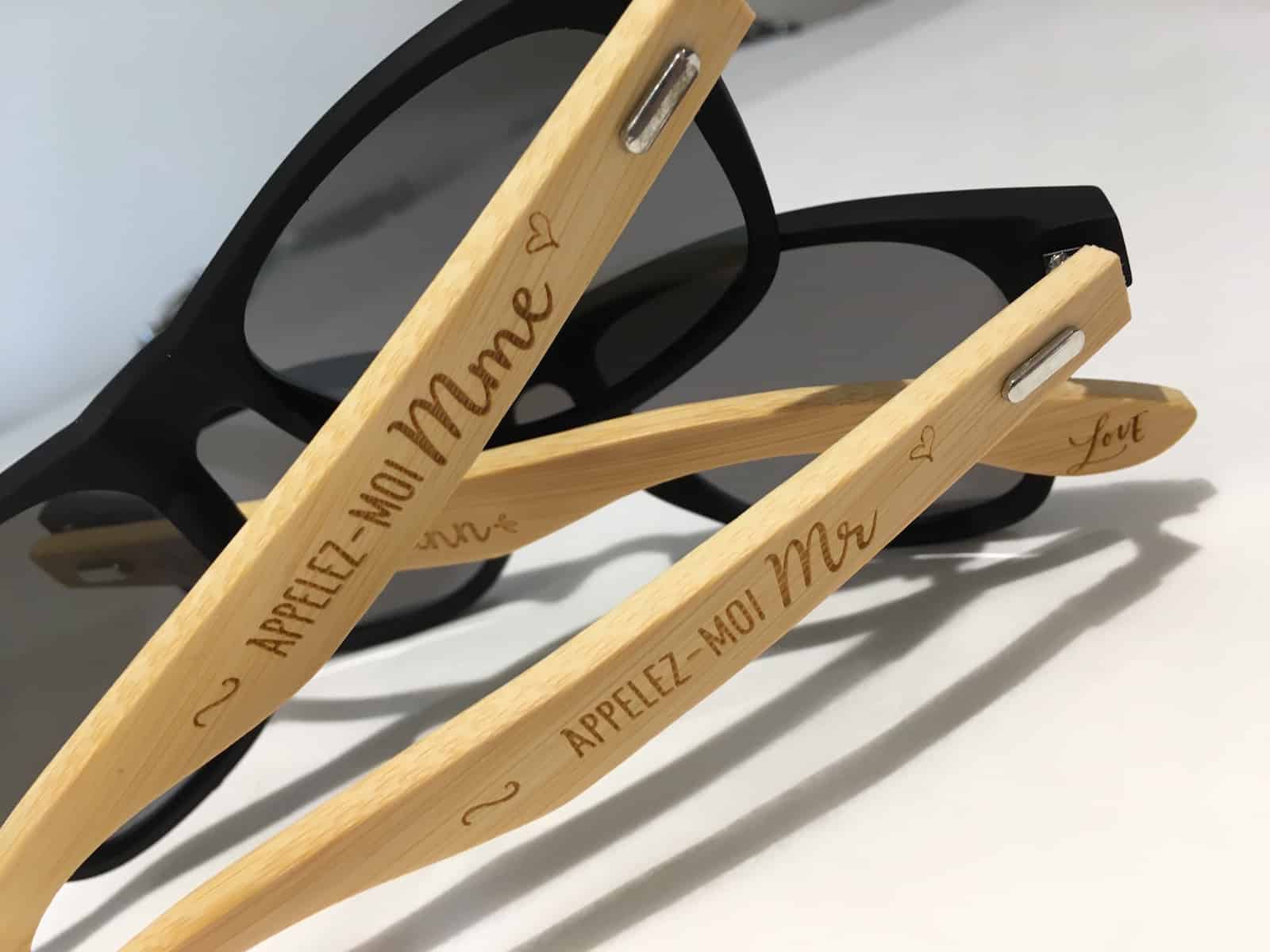 Lunettes en bois personnalis es Appelez moi Mme Design By Hibrido